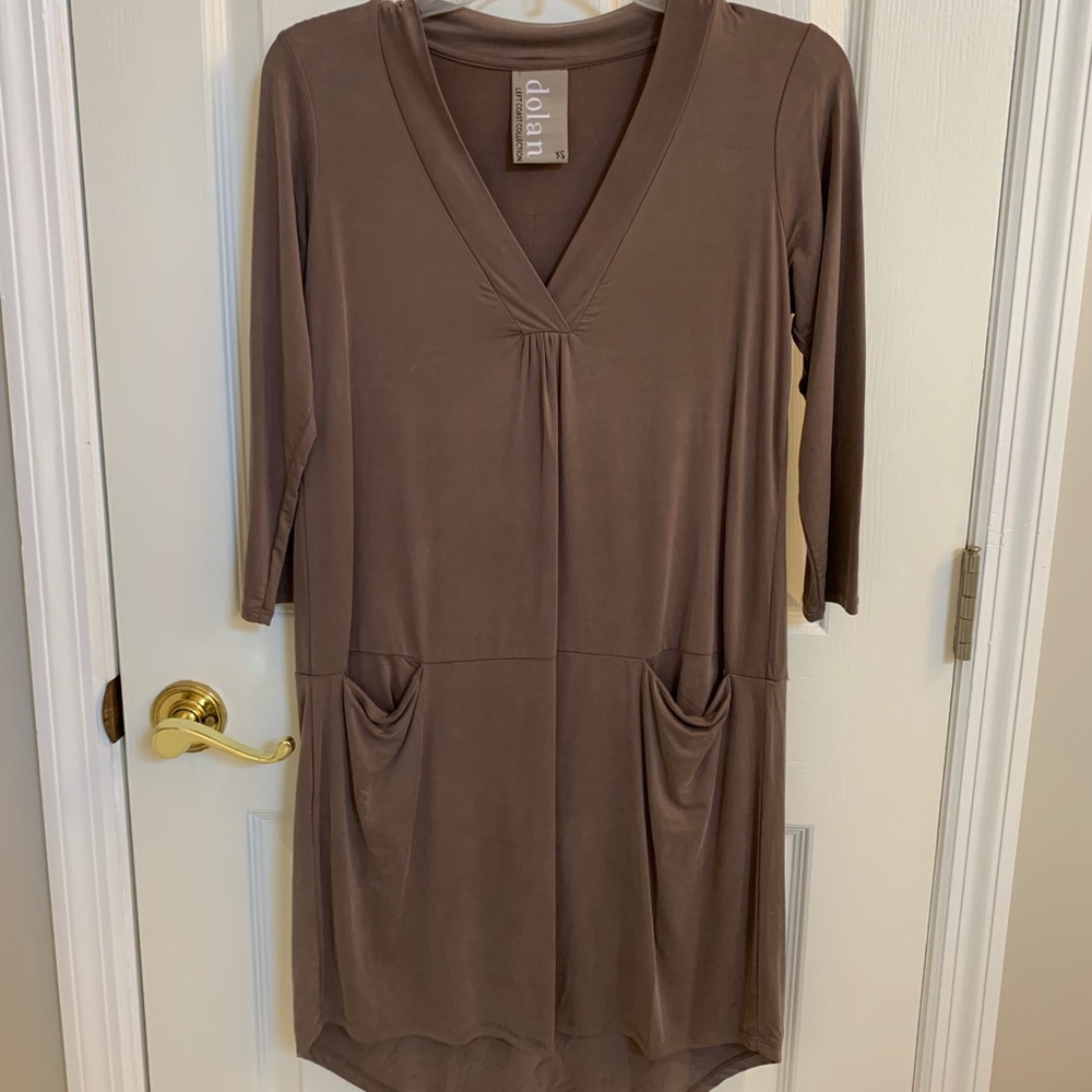 Xs Dolan Taupe Dress